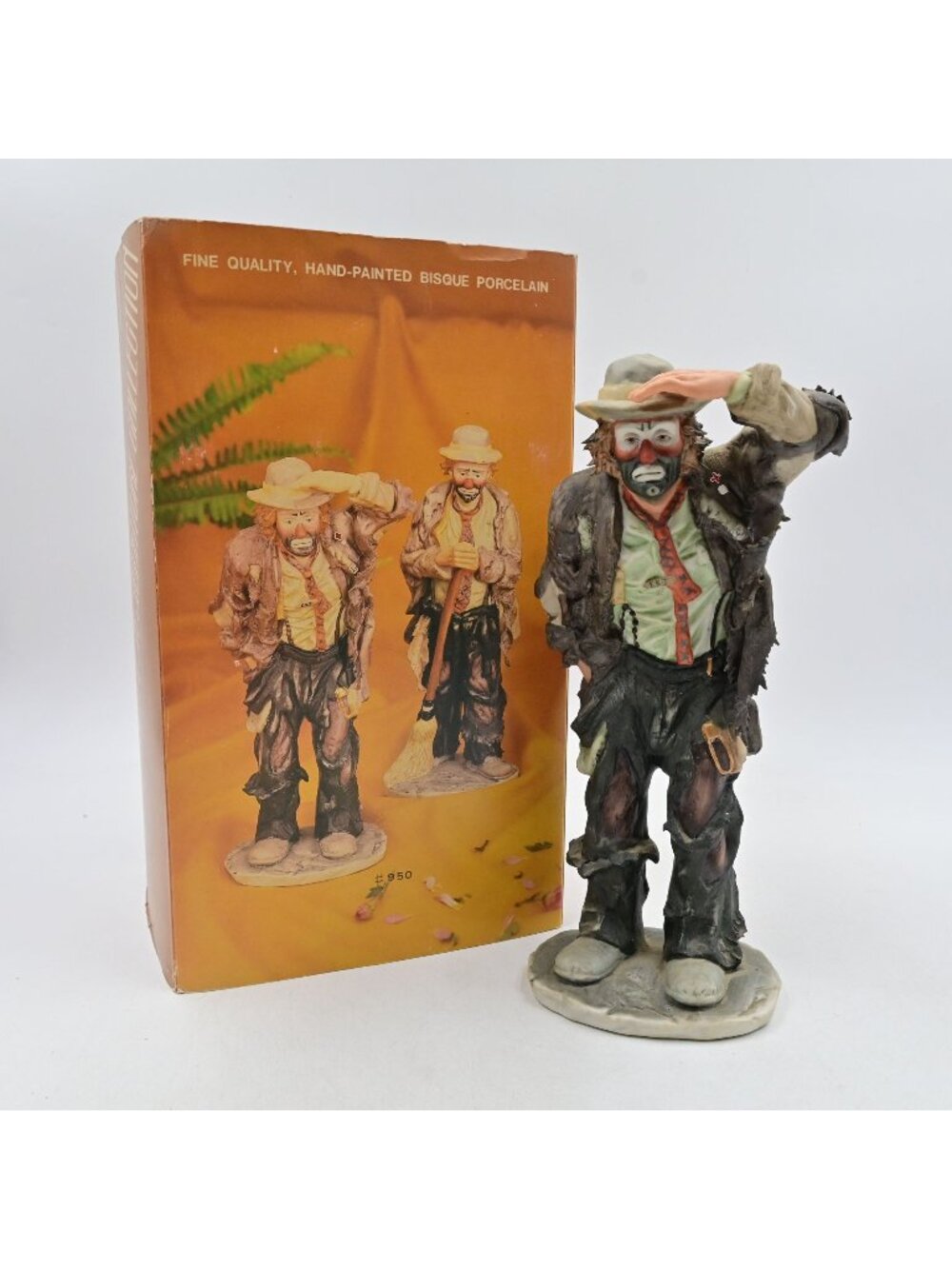 Flambro Emmett Kelly Jr. Limited Edition Looking Out To See Clown Figure